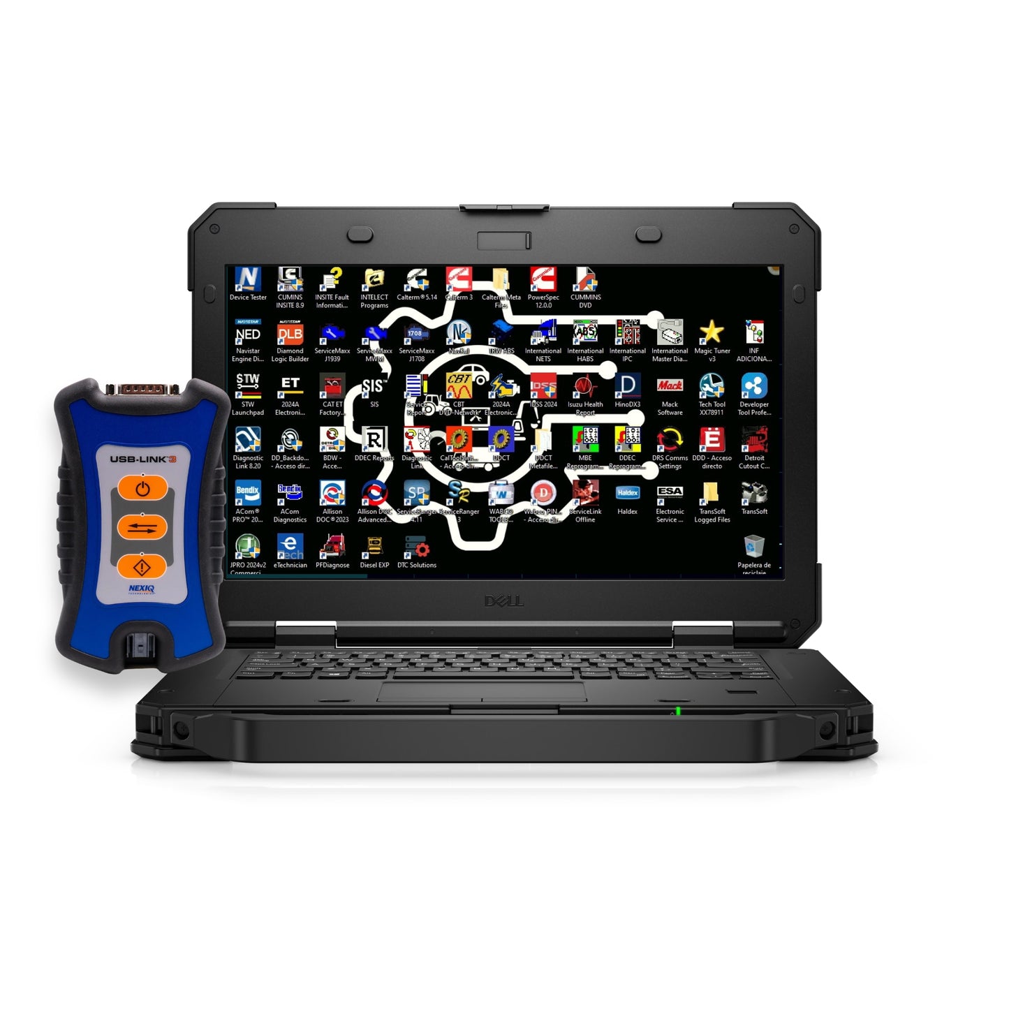 Dell 5404 Rugged Laptop Kit (Refurbished) with Software Bundle + Original NEXIQ USB Link 3