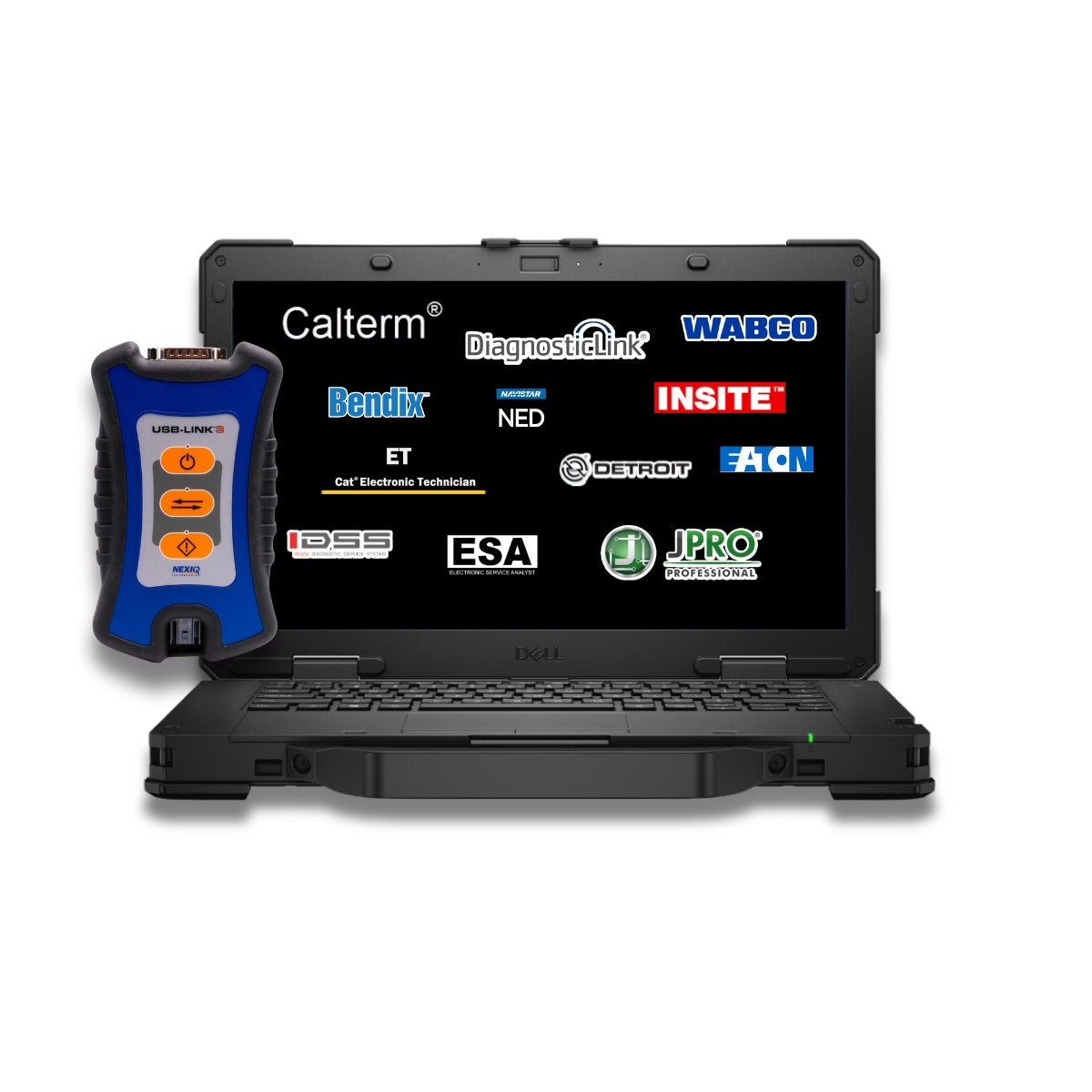 Kit Laptop Dell 5404 Rugged (Reacondicionada) con  Paquete de Software + NEXIQ USB Link 3 Original